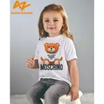 KATUN MOSCHINO 兒童 T 恤女孩男孩衣服可愛熊娃娃 1TH-10TH 優質棉塑料絲網印刷 CBK 系列