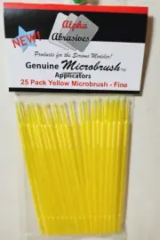 Microbrush Fine Applicator Brush - Yellow package of 25 - Profile / Alpha 1301
