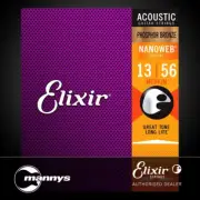 Elixir 16102 Acoustic Phosphor Bronze w/ Nanoweb Coating - Medium (13-56)