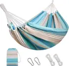 Brazilian Hammock with Tree Straps - Cotton Hammocks Portable Hammock with Carry