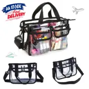 EVA Transparent Case Travel Clear Make Up Bag Cosmetic Zipper Toiletry
