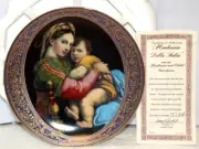 Madonna della Sedia by Raphael Sanzio Collector Plate Hamilton Collection #1338B