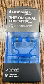 Skullcandy Music Earbuds Blue Built In Microphone Original Essentials Noise-ISO