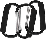 OFFIGAM 3Pcs Stroller Hooks Durable Outdoor Stroller Clips for Shopping Carts Strollers Lightweight Easy to Install Convenient Hangers for Parents The Go