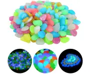 Pack Of 100 Colorful Glow Stones Pebbles Luminous Pebbles Luminous Pebbles Glow In The Dark Pebbles For Aquarium Garden(Mixed Color)