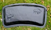 Buffalo moose bench top concrete mold 31"L x 15"W x 2" thick cement mould