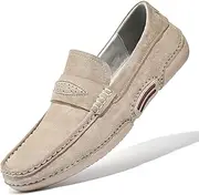 [MBNVBNM] Dress Shoes Shoes Men Luxury Brand Suede Loafers Shoes