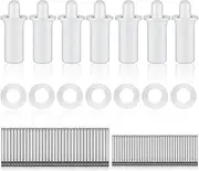 [Jetec] 85 Pieces Repair Plantation Shutters Tool Set Plantation Shutter Louvers Staples Replacement Repair Pins for Windows Tools Supplies (Regular Size)