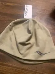 Saucony Unisex Solstice Beanie Accessories Olive Green Nwt