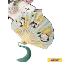 在飛比找蝦皮購物優惠-開髮票 貝殼扇 7寸女扇 江戶日本貝殼扇 葵型扇 夏季折扇 
