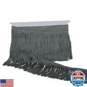 HedongHexi Chainette Fringe Trim 4 Yard x 4 Inches Fabric Trims Tassel Sewing