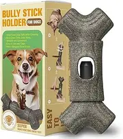 Bully Stick Holder Durable Dog Chew Holder Toy Puppy Bully Sticks Holder Security Hold Device - Fits Various Bully Sticks and Dog Sizes