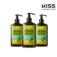 在飛比找PChome24h購物優惠-【KISS】以色列摩洛哥油B5洗髮精400ml*3入組