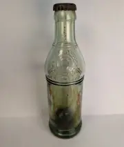 1900-20's COCA COLA STRAIGHT SIDE BOTTLE LANET CON (RARE) Unopen LT Green Glass