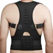 Magnetic Back Support for Posture Corrector with 10 Magnets and Adjustable Strap