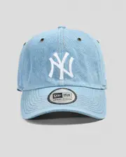 [New Era] New Era Men's New York Yankees Casual Classic Cap in Bleach Denim One Size Bleach Denim