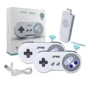SNES Retro Video Game Console TV Stick 4k HDMI 2 Wireless Controllers 1700 Games