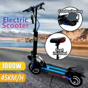 1000W Electric Scooter 45km/h Foldable Commuter Adult Off Road With Seat Bike AU