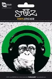 Sticker Steez Chimp Headphones