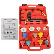 Head Gasket Leak Detector 14Pcs Coolant Radiator Pressure Tester Cooling System