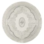 Passion Frenzy Grey Round Rug