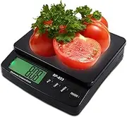 30kg/1g Food Scale High Precision Kitchen Scale with LCD Display Mini-Digital Scale PCS Tare Function for Baking, Cooking, and Food (Color : Black, Size : 30kg/1g)