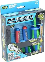 Brainstorm TOYS Zing Pop Rocketz | Air Powered Rockets with Sky High Flights