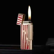Mini Butane Gas Lighter Side Grinding Wheel Ignition Open Flame Gadget with Box