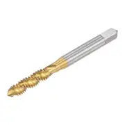 1/4-20 UNC High Speed Steel Titanium Plated Machine Spiral Flute Thread Tap