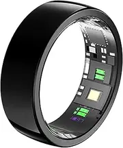 Smart Rings for Women Men Heart Rate Monitor Sleep Tracker Blood Oxygen Fitness Rings Pedometer Calories Step Counter Fitness Tracker Waterproof Health Ladies Smart Ring for Android iOS Phones