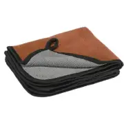 Microfiber Cleaning Cloths 12 x 16 Inch Guitar Polish Cloths Gray Brown 2 Pack