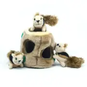 Outward Hound Hide-a-Squirrel Interactivce Plush Dog Puzzle Toy