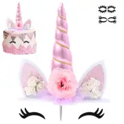 Unicorn Cake Topper Unicorn Birthday Party Supplies Unicorn Cake Decoration P...
