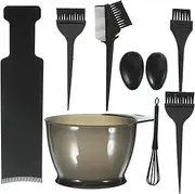 MOTHNUR 1 Set Hair Dyeing Tools Portable Hair Coloring Paddle Dye Bowl Kit for Highlights Touch Ups Includes Flexible Combs Mixing Spoon for DIY Salon Use