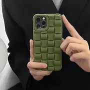 Weave Pattern Soft Silicone Phone Case for iPhone 13 Pro Max 14 11 12 Mini X XS XR 6S 7 8 Plus SE Matte Shockproof Cove,7,for iPhone 14Pro Max