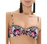 Camilla Floral Print Bandeau Bikini Top