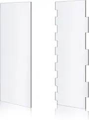 Maosifang Clear Acrylic Cake Scraper Smoother Stripes Cake Decorating Comb 9.45 Inch Edge Side Cake Scraper Frosting Combs for Cream Cakes Smooth Decoration,2 Styles