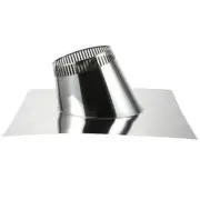 ALLFUEL HST Pitch Roof Flashing, Stainless Steel for Double Wall Chimney Pipe