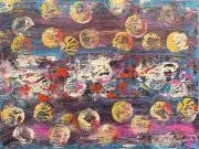 Original Artwork Abstract Painting "Outbreak" by Matt Makela Acrylic on Canvas