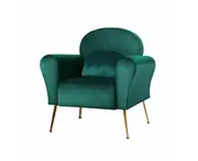 Armchair Lounge Chair Accent Armchairs Chairs Sofa Green Cushion Velvet