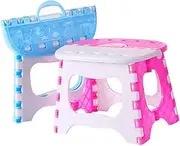 Ciieeo Folding Kitchen Step Stool for Boys and Girls Portable Plastic Stool Step Boys and Girls Kitchen Folding for Home Garden