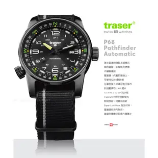 【IUHT】Traser P68 Pathfinder Automatic 自動上鏈羅盤錶-黑 #107718