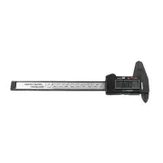 150mm Digital Caliper LCD Micrometer Display Electronic Vernier Gauge 6 in Black
