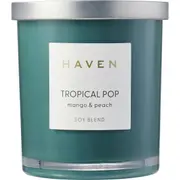 Haven Tropical Pop Mango & Peach Soy Blend Candle each