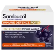 Sambucol Immune Defence Forte 30 Hard Capsules High Strength Black Elderberry