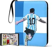 400 Pockets Soccer Card Binder for Soccer Trading Cards 2025,Portable Waterproof Storage Bag with Removable Sleeves for Sports TCG Cards Collectors