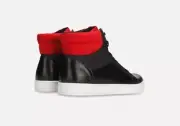 Kenneth Cole Reaction Men’s Cool Sneakers High Top Size 8.5, Black and red