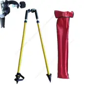 Telescopic Surveying Prism Pole Bipod for Total Station GPS RTK Trimble Leica AU
