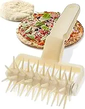 Orblue Pizza Dough Docker, Pizza Roller with Spikes, Pizza Docking Tool for Home & Commercial Kitchen - Pizza Oven Accessories that Prevent Dough from Blistering
