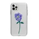 國潮簡約紫色花朵適用iPhone15pro創意手機殼13promax保護軟11透明xr新中式12mini簡約14Plus